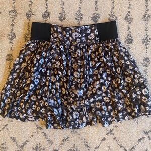 American Eagle Floral Skirt with Stretchy Waistline